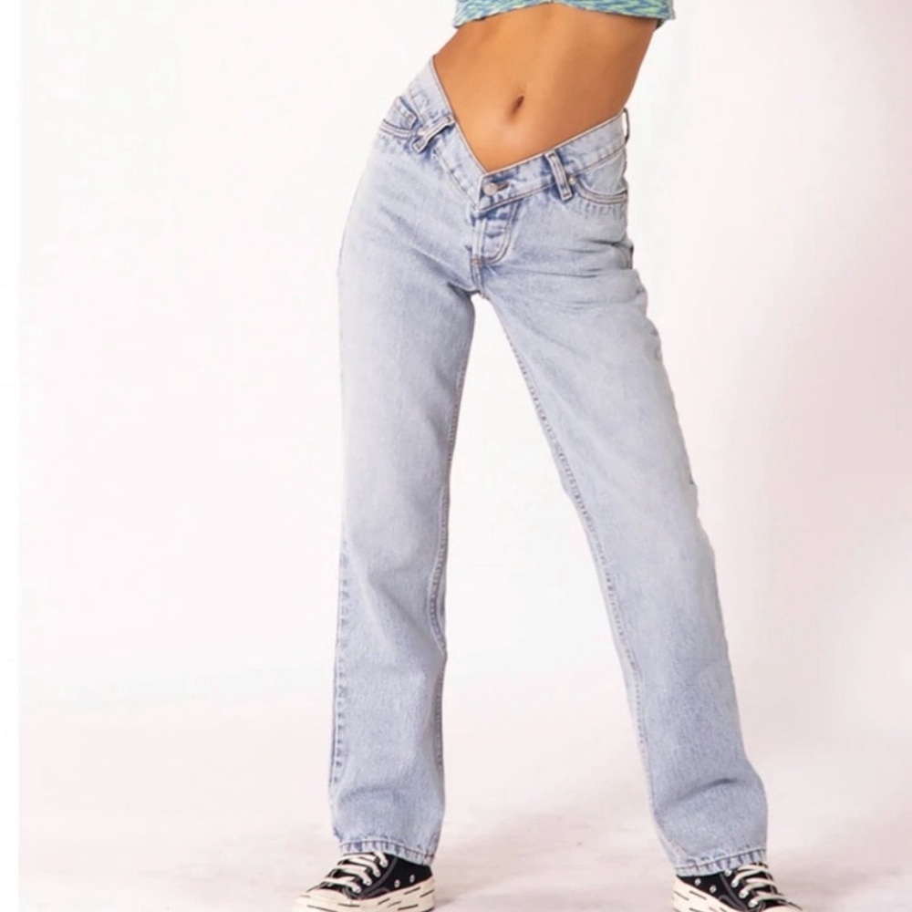Women's Low Rise Light Blue Jeans
